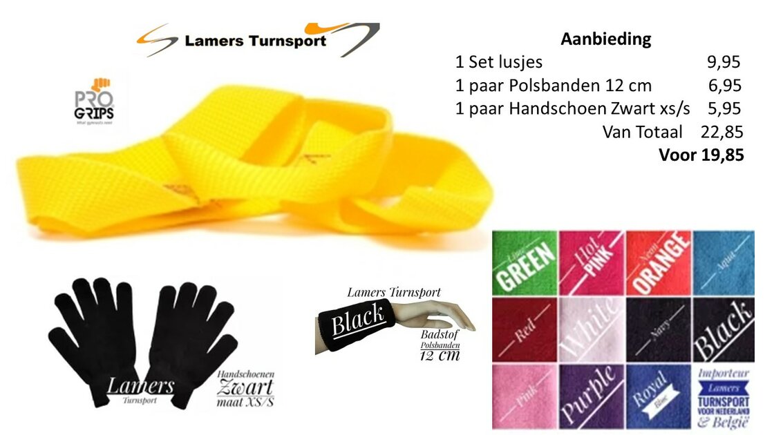 Lusjes ProGrips-Polsbanden-Handschoenen