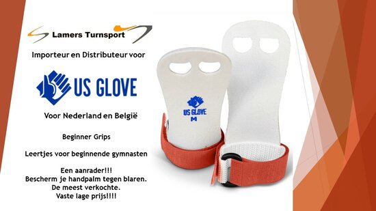 Beginners leertjes USGLOVE Red www.lames-turnsport.com