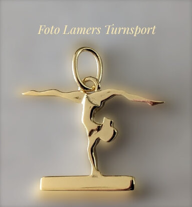 Gold Plated Spagaat handstand-op balk www.lamers-turnsport.com