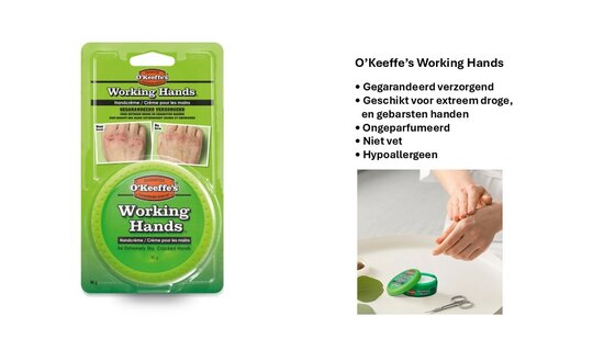 O’Keeffe’s Working Hands potje www.lamers-turnsport.com