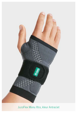 Bandages voor uw Hand Kleur Antraciet Juzo www.lamers-turnsport.com