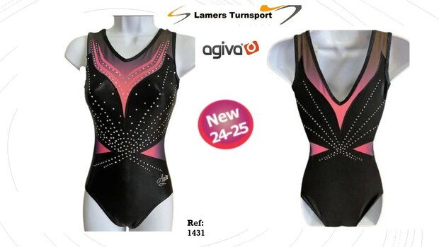 Agiva turnpakje mouwloos www.lamers-turnsport.com