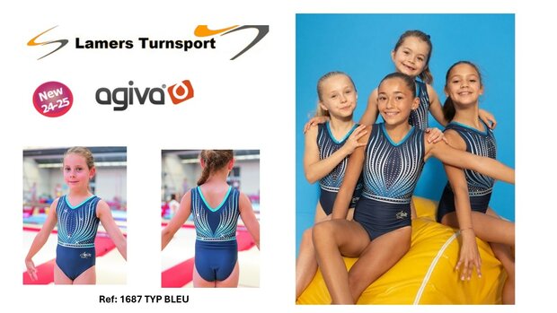 Agiva model 1687 mouwloos dames turnpakje www.lamers-turnsport.com