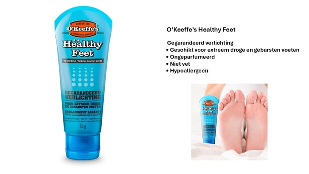 O’Keeffe’s Healthy Feet tube 85 g www.lamers-turnsport.com